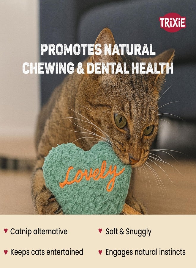 تريكسي لعبة تريكسي ماتاتابي القطيفة على شكل قلب، رفيق لطيف، بتصاميم متنوعة، لمحبي القطط، 12 سم - Image 4